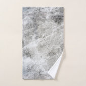 Motif noir de charbon et de Marbre blanc (Serviette à main)
