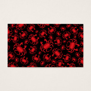 Motif noir de crabe