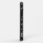 Motif noir et blanc Damask iPhone 5 Coque (Dos/Droite)