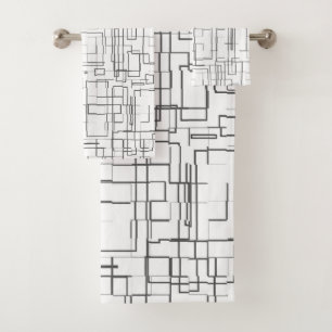 Motif noir et blanc élégant