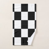 Motif noir et blanc Retro (Serviette à main)