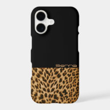 Motif noir et léopard iPhone 7 Coque