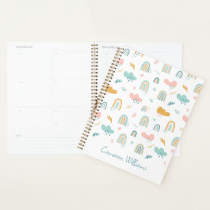 Motif nuage Rainbow et pluie amusant