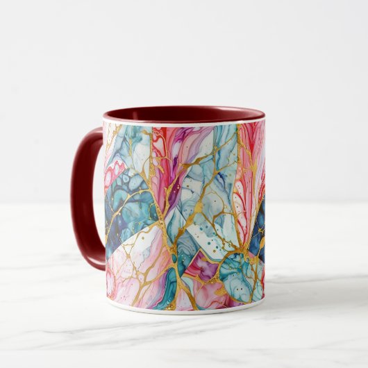 motif numérique Abstrait 1198 - Mug (Devant gauche)