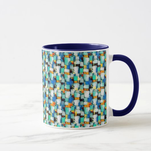 motif numérique Abstrait 1210 - Café Mug (Droite)