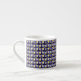 Motif numérique abstrait 1216 - Tasse à expresso