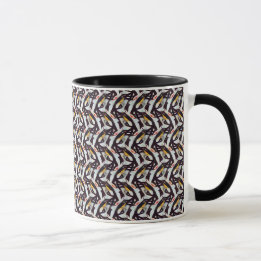 Motif numérique abstrait 1219 - Tasse à café