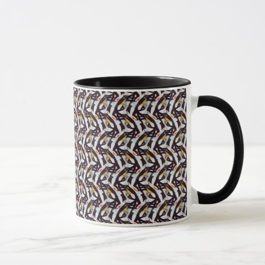Motif numérique abstrait 1219 - Tasse à café (Droite)