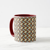 Motif numérique abstrait 1220 - Tasse à café (Devant gauche)