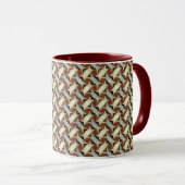 Motif numérique abstrait 1220 - Tasse à café (Devant droit)