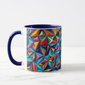 motif numérique géométrique Abstrait 18 - Café Mug (Gauche)