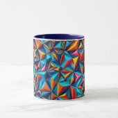 motif numérique géométrique Abstrait 18 - Café Mug (Centre)
