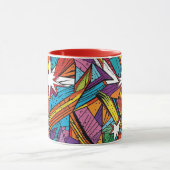 motif numérique géométrique Abstrait 25 - Café Mug (Centre)