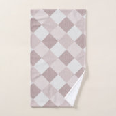 Motif Oblique de  géométrique beige et gris (Serviette à main)