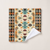 motif occidental cool carrelé (Gant de toilette)
