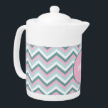 Motif Ocean Mist Chevron<br><div class="desc">Turquoise, rose et aqua dans ce motif élégant de zigzag chevron - certains avec monogramme - d'autres sans Nous avons laissé toutes les images utilisées dans ce design personnalisable - Vous pouvez jouer avec eux à votre contenu de coeur - Cliquez sur le bouton orange 'PersonnaliserCeci' et sélectionnez l'image que...</div>