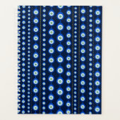 Motif oeil mal - bleu foncé avec des accents dorés (Devant)