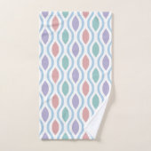 Motif Ogee Moderne Rétro du Milieu du Siècle (Serviette à main)