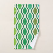 Motif Ogee vert sarcelle Modernité du milieu du XX (Serviette à main)