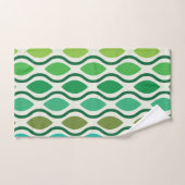 Motif Ogee vert sarcelle Modernité du milieu du XX (Serviette à main)