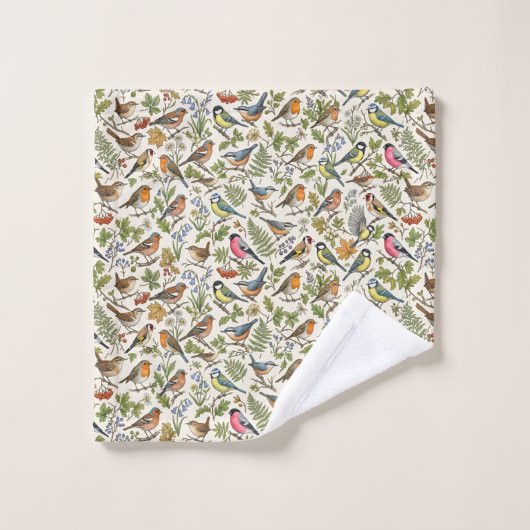 Motif Oiseaux (Gant de toilette)