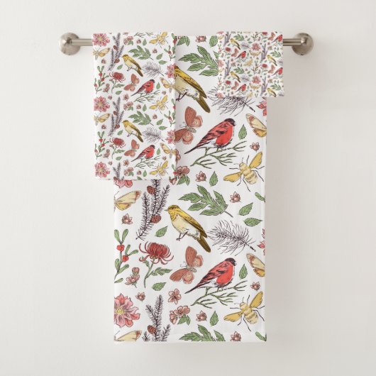 Motif Oiseaux et Fleurs (En situation)