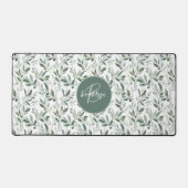 Motif Olive Rustique Vert Sauge Monogramme (Recto)