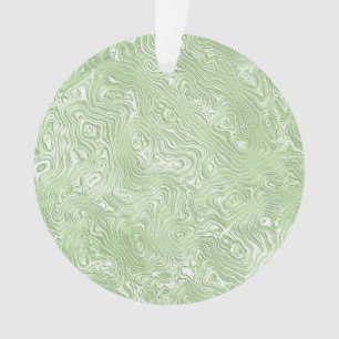 Motif ondulé abstrait vert citron pâle