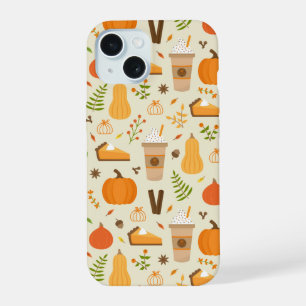 Motif orange amusant d'automne