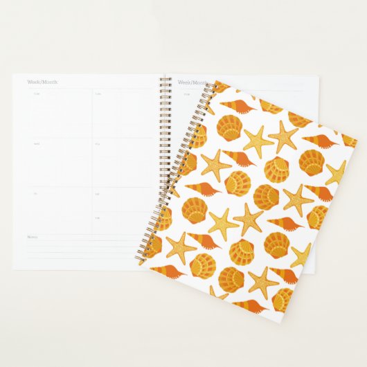 Motif Orange Beach Shell (Devant avec enveloppe)