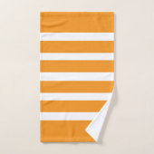 Motif Orange & Blancs personnalisés (Serviette à main)