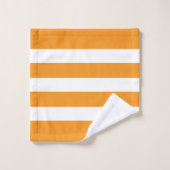 Motif Orange & Blancs personnalisés (Gant de toilette)