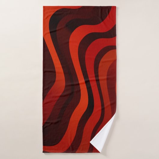Motif orange clair avec lignes. Illustration color (Serviette de bain)