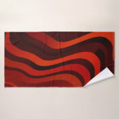 Motif orange clair avec lignes. Illustration color (Serviette de bain)