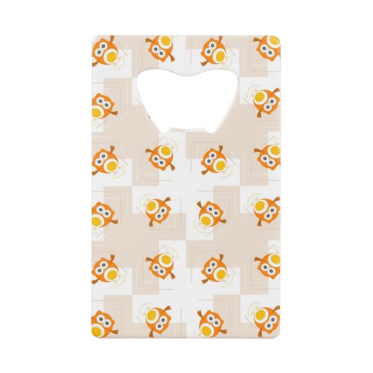 Motif orange d'illustration de hibou (Devant)