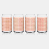 motif orange et blanc sur arrière - plan blanc (Dos)