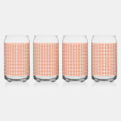 motif orange et blanc sur arrière - plan blanc (Recto)