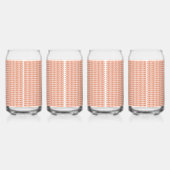 motif orange et blanc sur arrière - plan blanc (Gauche)