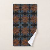 Motif orange et bleu de l'aile du papillon monarqu (Serviette à main)