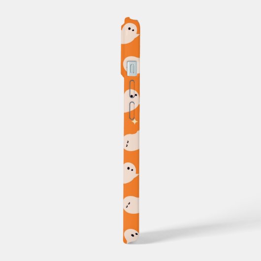 Motif Orange Ghost Doodle (Côté gauche)