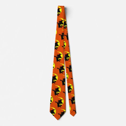 Motif Orange Halloween cravate (Devant)