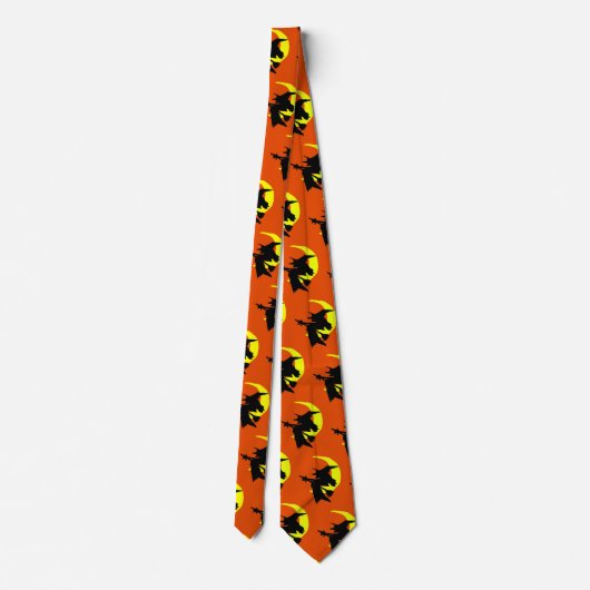 Motif Orange Halloween cravate (Dos)