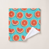Motif orange juteux doux (Gant de toilette)