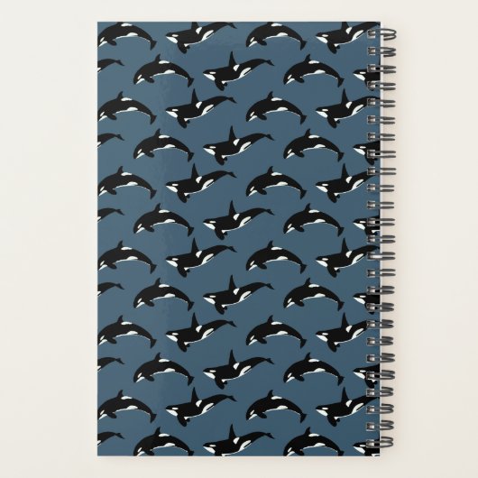 Motif Orca : Bleu Foncé (Dos)