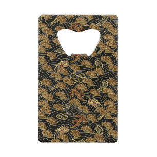 Motif oriental de dragon de mer