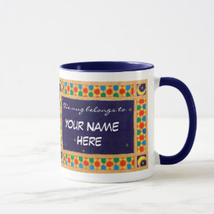 Motif Orné Nom spécifique de la Mug de sanglier