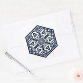 Motif ottoman 6 autocollant carré (Enveloppe)