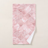Motif pailleté satin rose élégant Design Glam (Serviette à main)