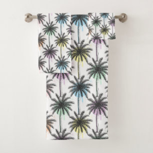 Motif Paint Drop Palm Tree