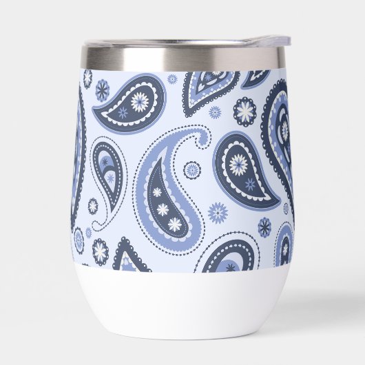 Motif Paisley Bleu (Gauche)